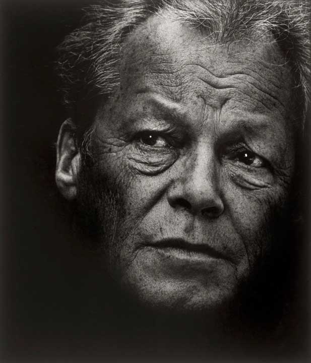 Portrait von Willy Brandt fotografiert von Konrad Rufus Müller