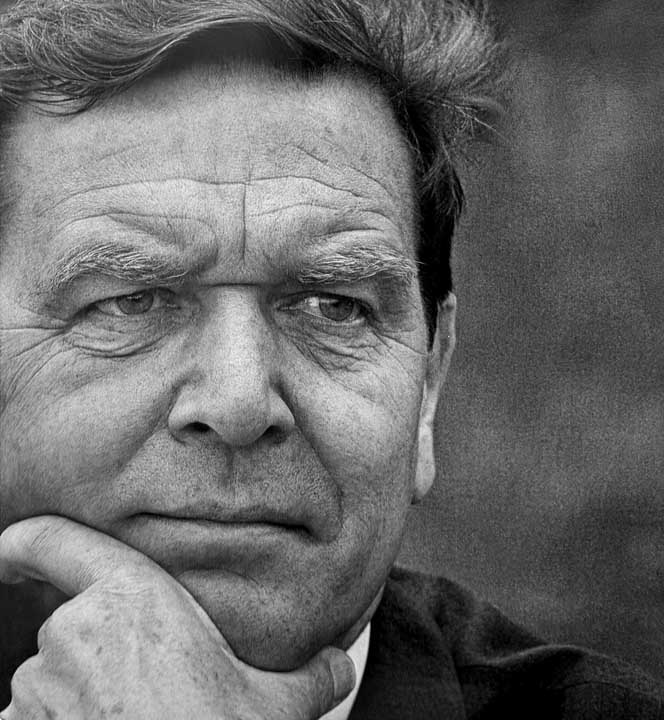 Portrait von Gerhard Schroeder fotografiert von Konrad Rufus Müller