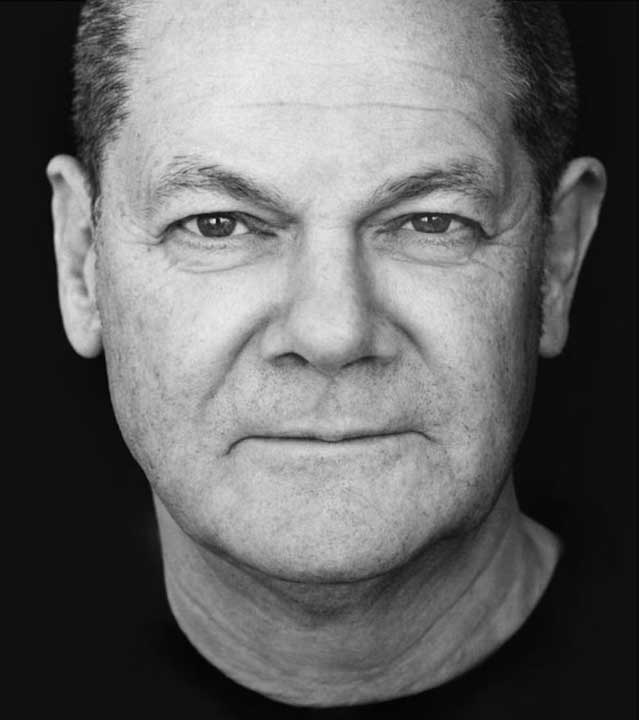 Portrait von Olaf Scholz fotografiert von Konrad Rufus Müller